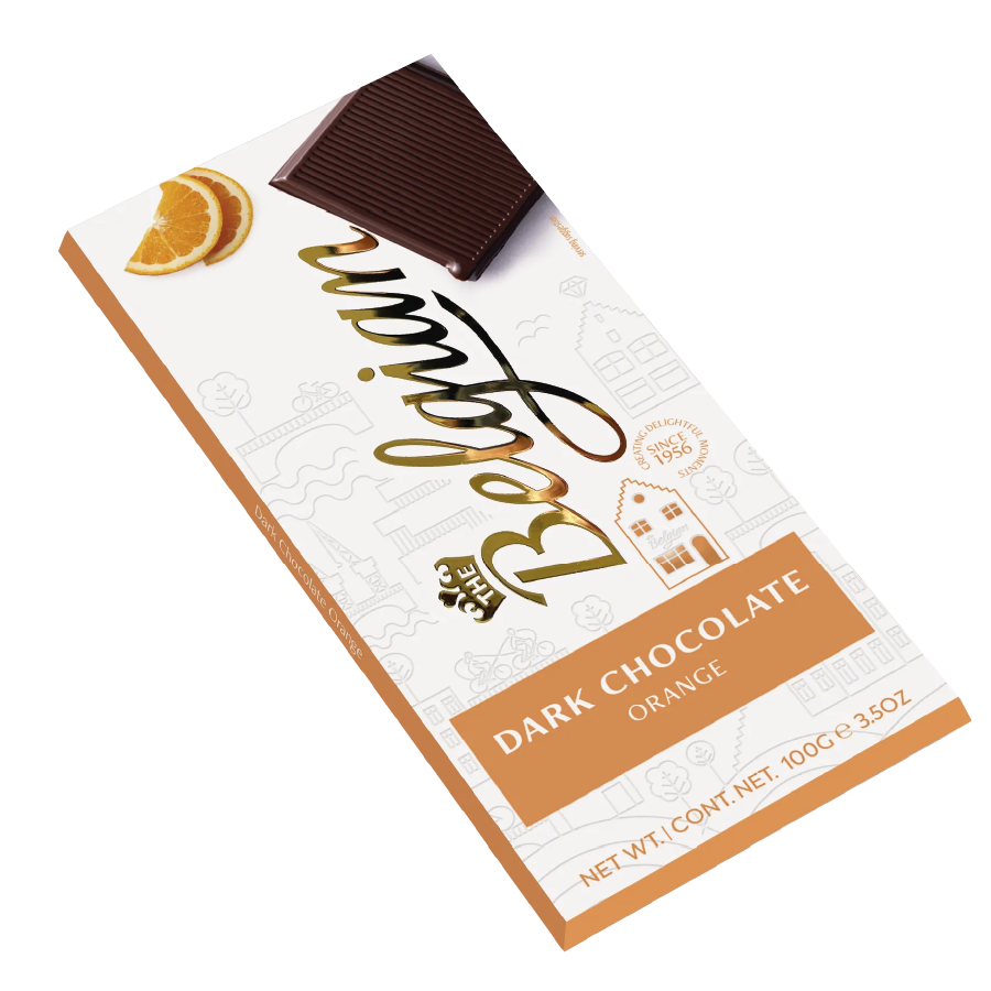 The Belgian Dark Orange Bar 100gr